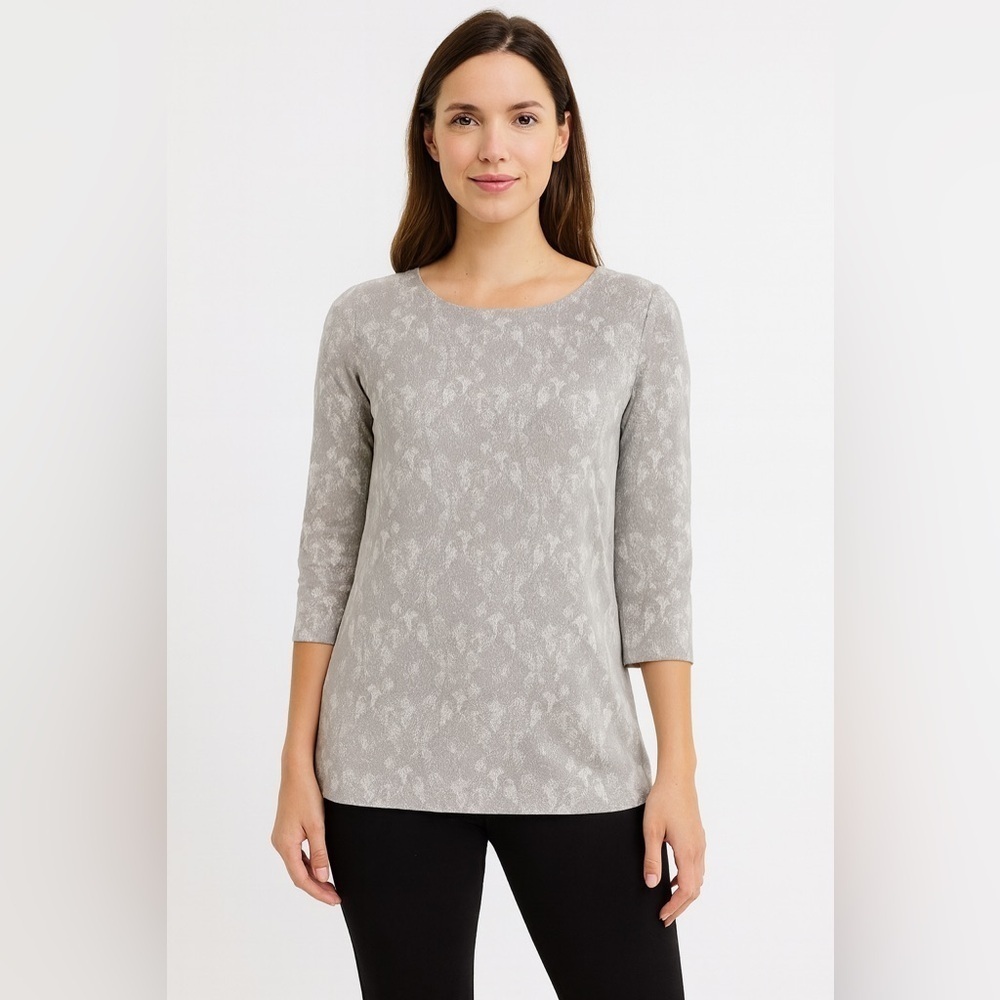 New banana republic bonded metallic lace sweater top blouse small party holiday